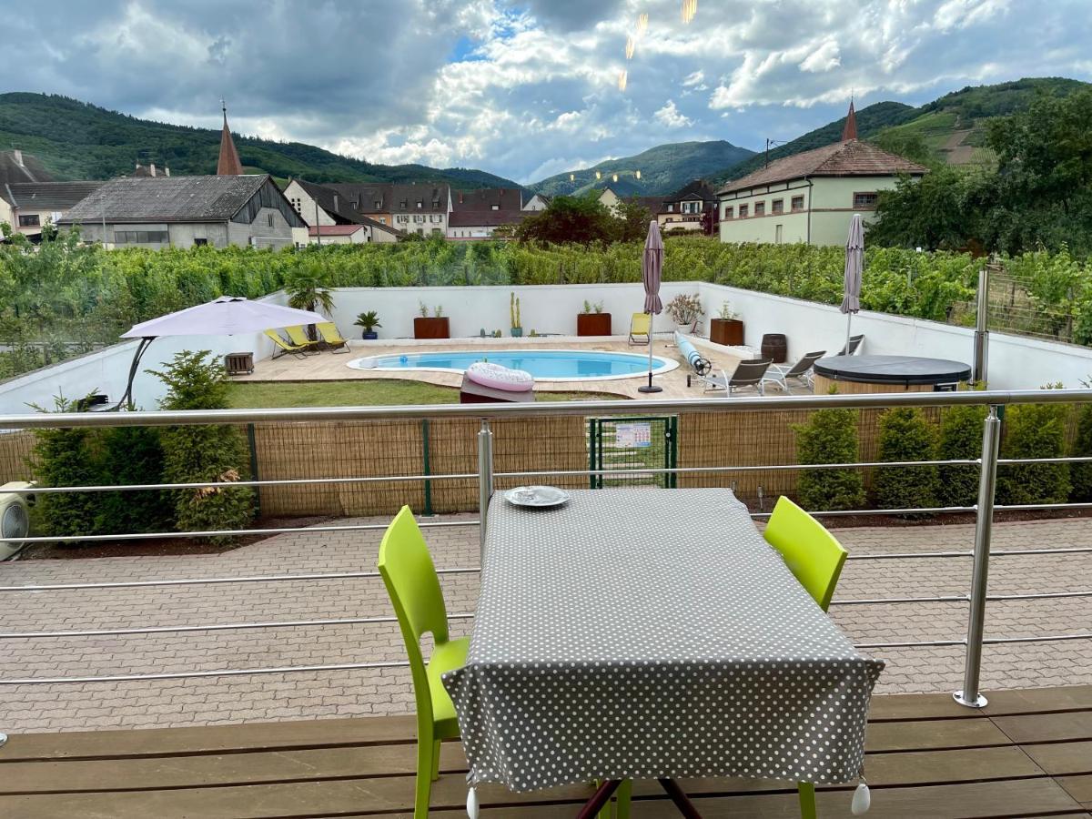 Alsacebnb - Gite 12 Personnes Dans Le Vignoble - Piscine Privee & Spa Ammerschwihr Bagian luar foto