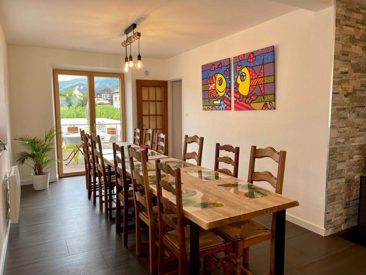 Alsacebnb - Gite 12 Personnes Dans Le Vignoble - Piscine Privee & Spa Ammerschwihr Bagian luar foto