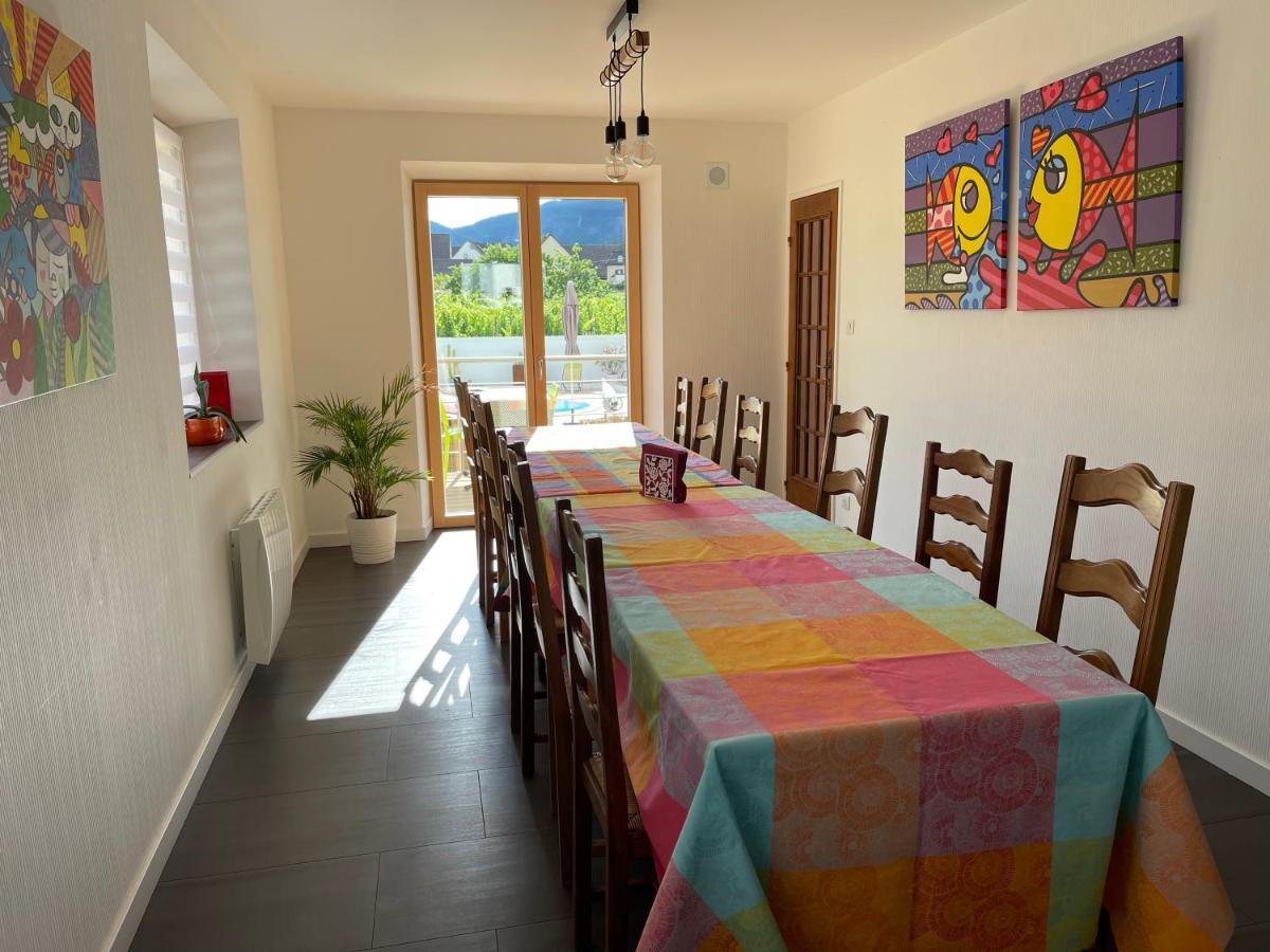 Alsacebnb - Gite 12 Personnes Dans Le Vignoble - Piscine Privee & Spa Ammerschwihr Bagian luar foto