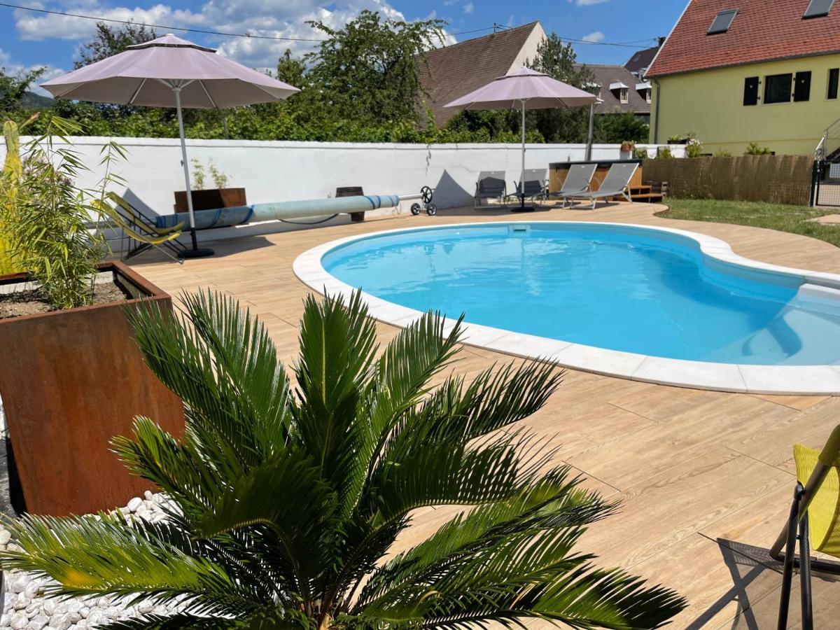 Alsacebnb - Gite 12 Personnes Dans Le Vignoble - Piscine Privee & Spa Ammerschwihr Bagian luar foto