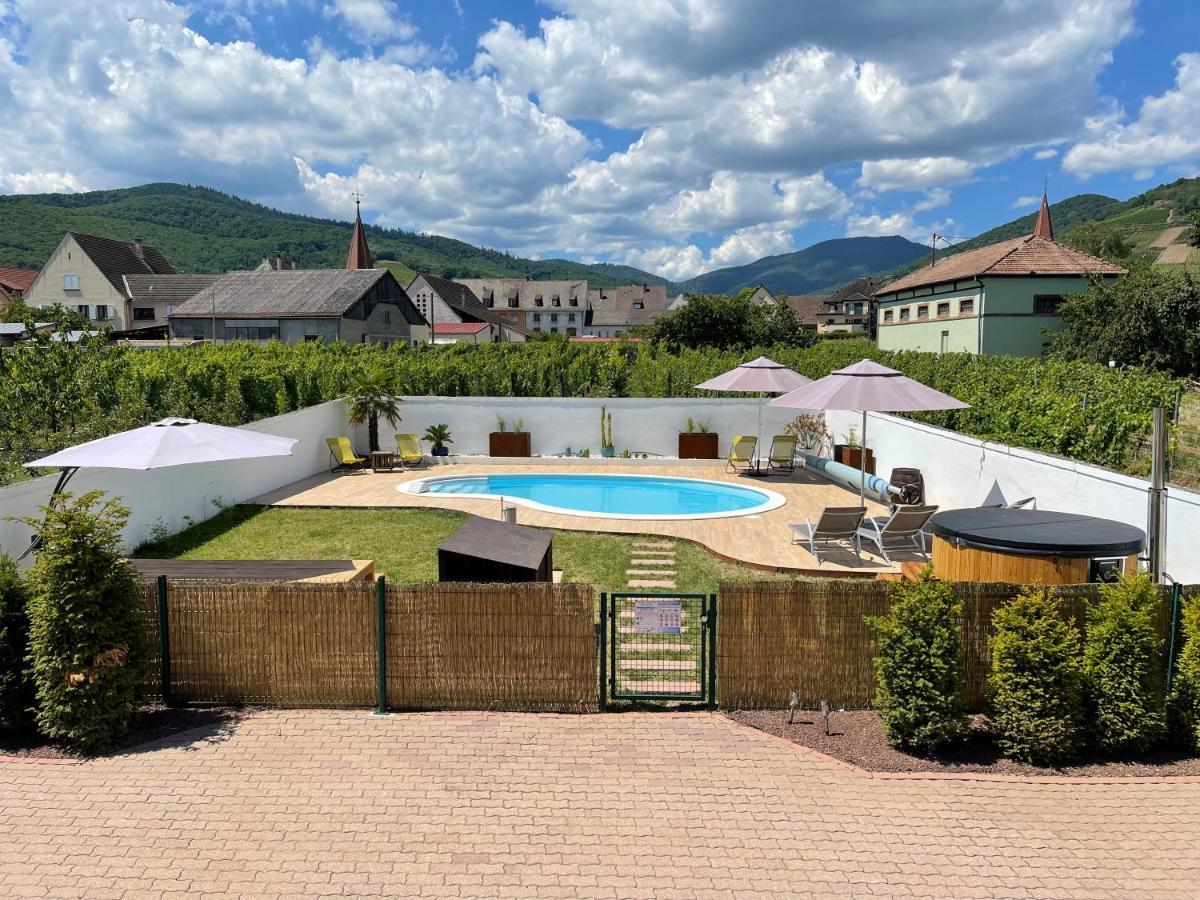 Alsacebnb - Gite 12 Personnes Dans Le Vignoble - Piscine Privee & Spa Ammerschwihr Bagian luar foto