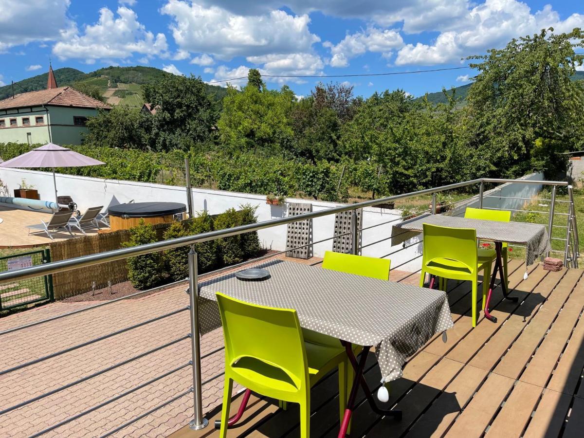 Alsacebnb - Gite 12 Personnes Dans Le Vignoble - Piscine Privee & Spa Ammerschwihr Bagian luar foto