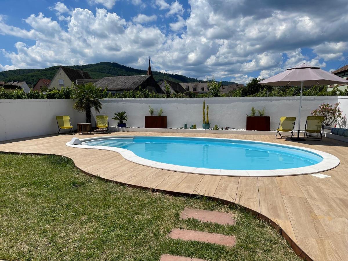 Alsacebnb - Gite 12 Personnes Dans Le Vignoble - Piscine Privee & Spa Ammerschwihr Bagian luar foto